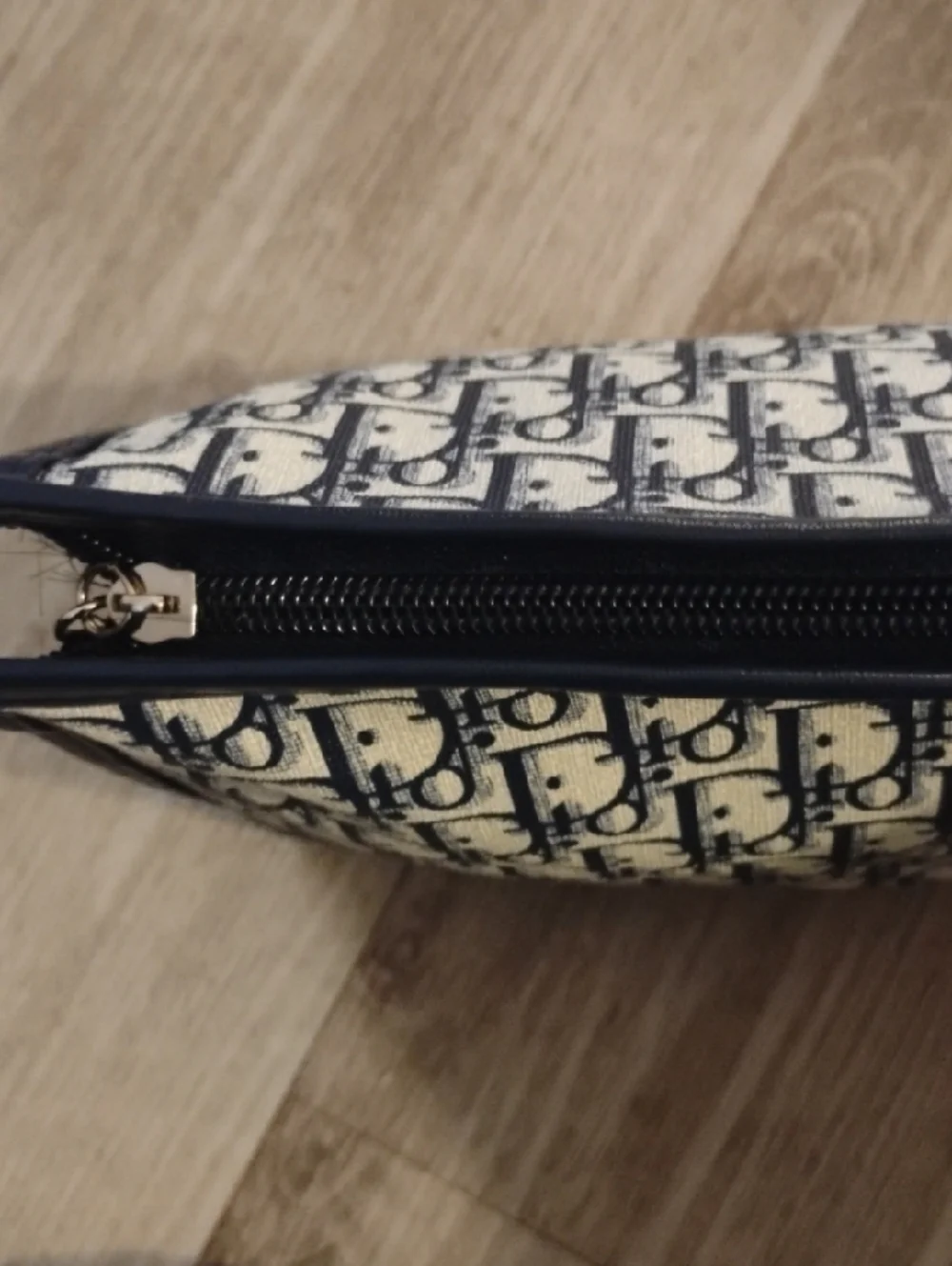 Unisex FashionMonogram Navy Blue PVC Clutch ✨